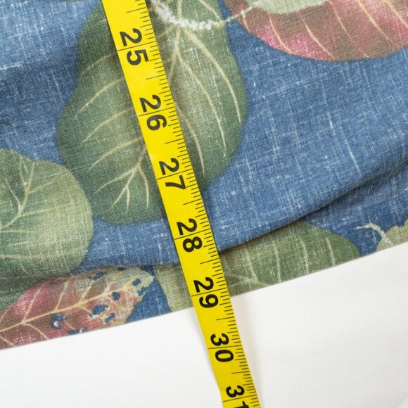 Reyn Spooner Popover Shirt Men's Large Hawaiian Tropical Floral Blue Green - Picture 10 of 14